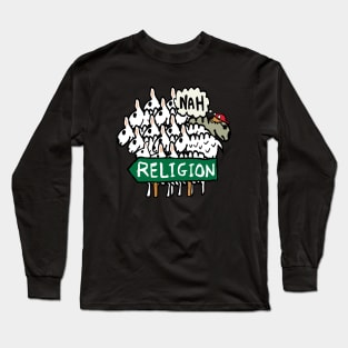 Anti Religion Atheist Sheep Long Sleeve T-Shirt